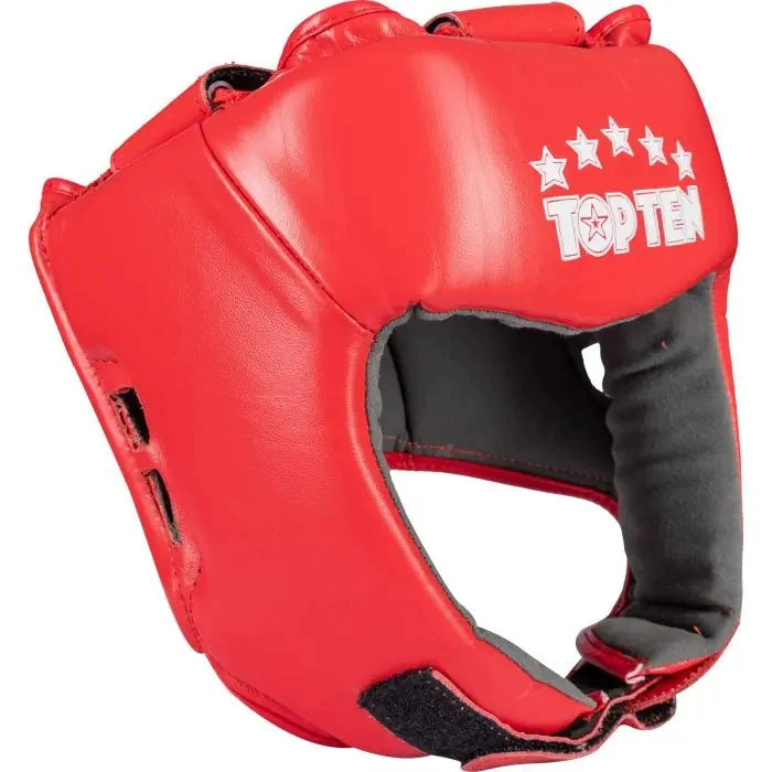 TOP TEN Leather AIBA Approved Headgear (2 Colors)