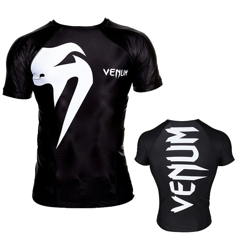 VENUM Giant Black and White Short Sleeve Rashguard