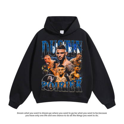 UFC Boxing Fighting Oliveira Oliveira Black Dragon Poirier Cotton American Hooded Sweatshirt Man