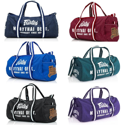 Fairtex BAG9 Retro Style Barrel Gym Bag (5 Colors)