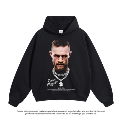 UFC Boxing Fighting Oliveira Oliveira Black Dragon Poirier Cotton American Hooded Sweatshirt Man