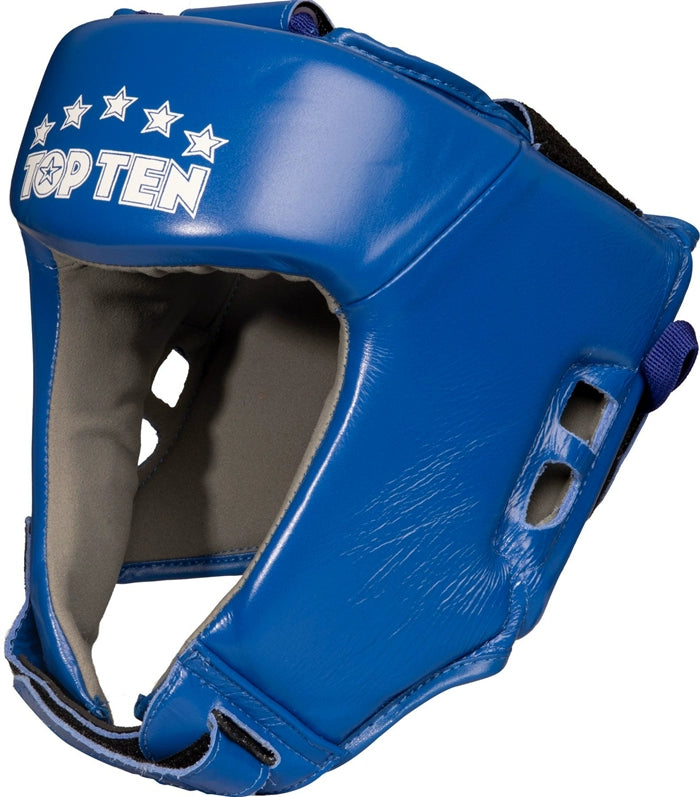 TOP TEN Leather AIBA Approved Headgear (2 Colors)