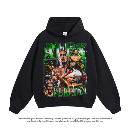 UFC Boxing Fighting Oliveira Oliveira Black Dragon Poirier Cotton American Hooded Sweatshirt Man