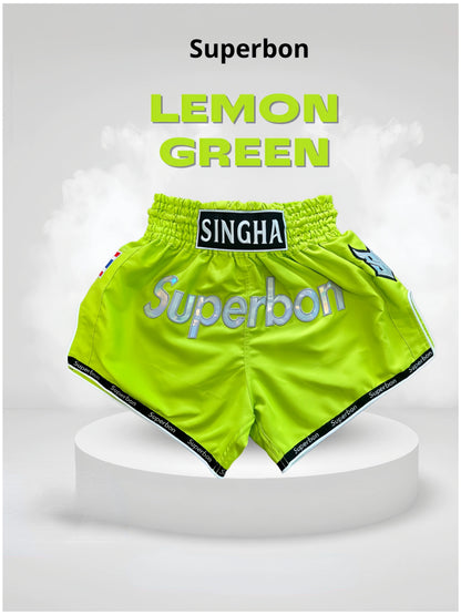 Lime Green Singha Superbon Shorts